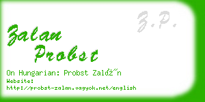 zalan probst business card